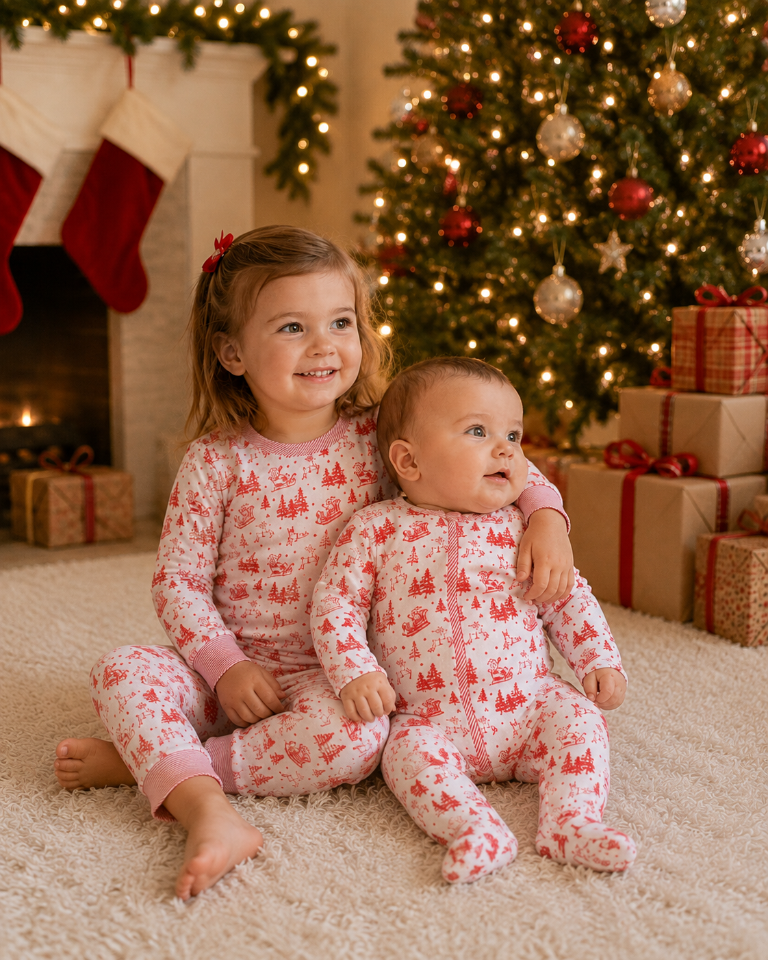 Christmas Toile Pyjamas