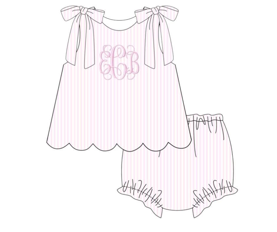 SeerSucker Bloomer Set