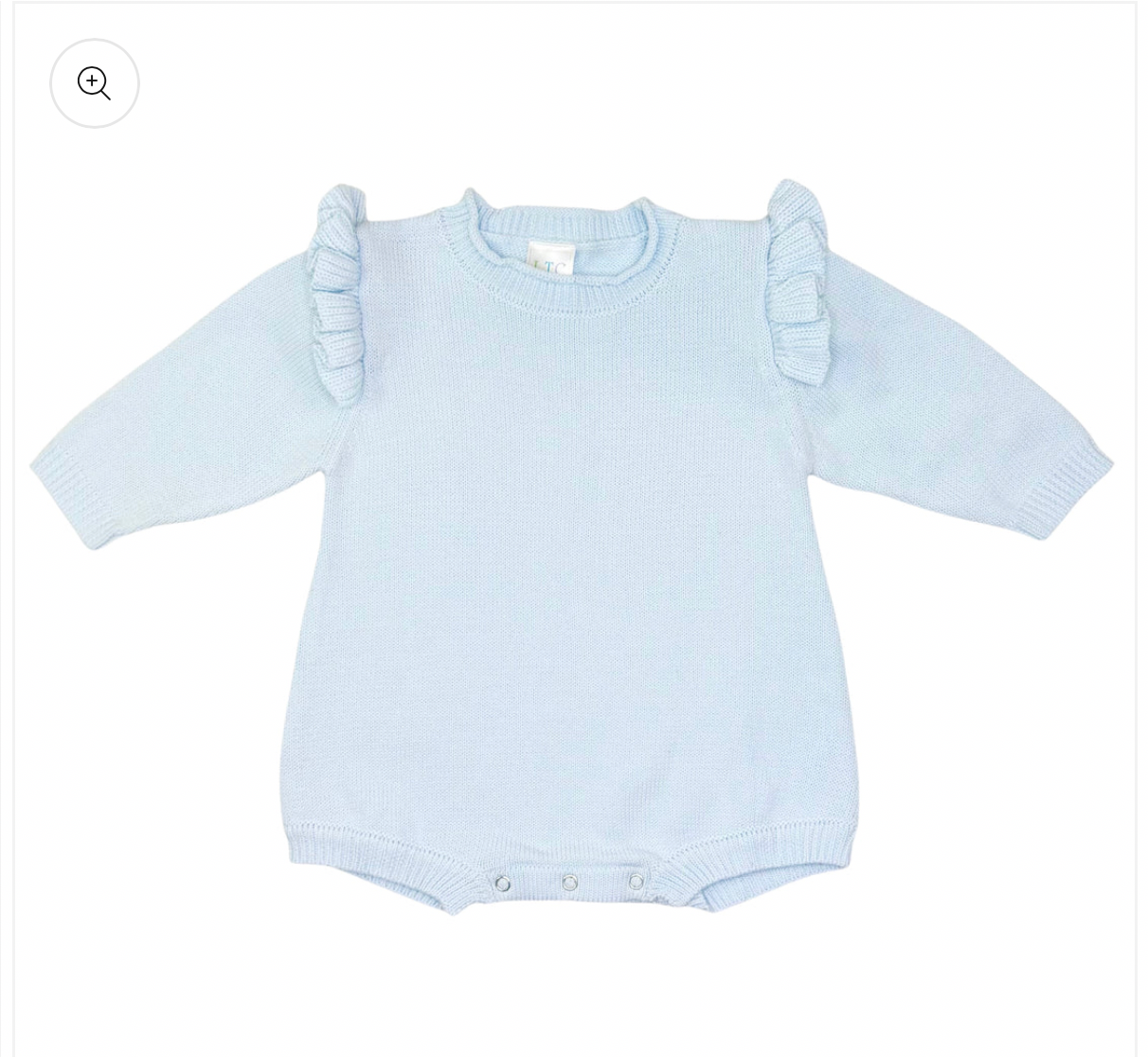 Baby Blue Knit Romper