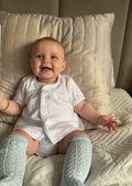 Baby Picot Trim Cotton Jam Pant Set