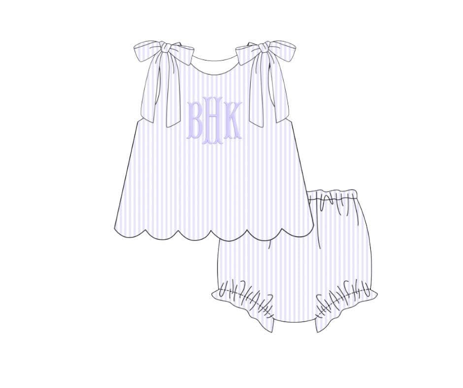 SeerSucker Bloomer Set