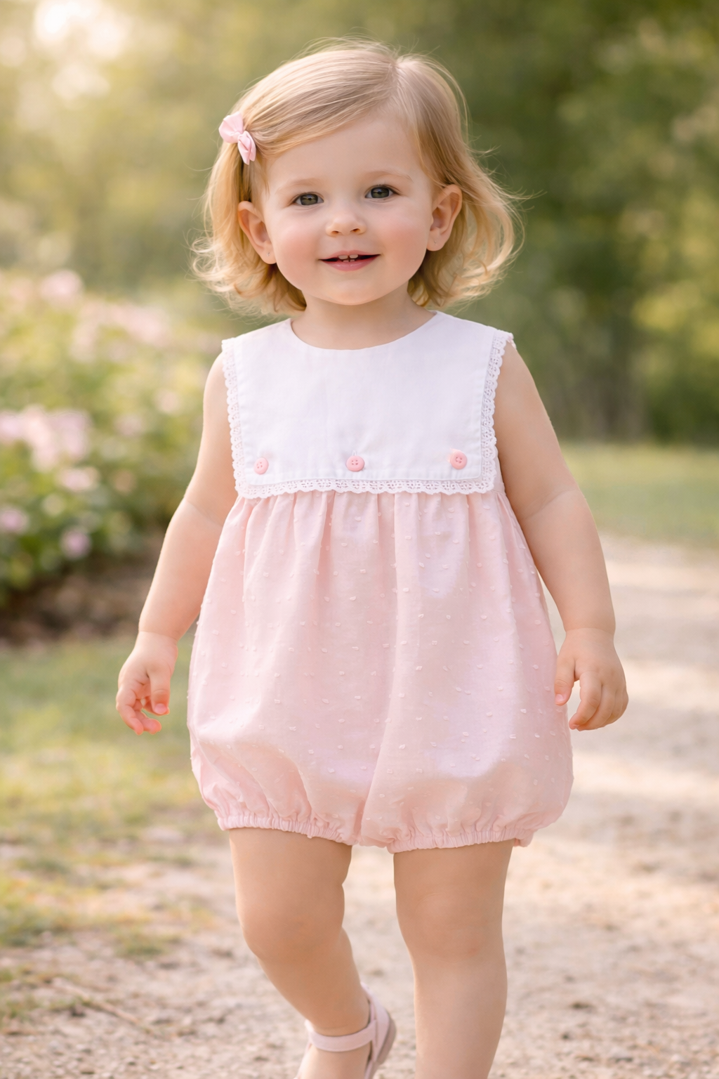 Swiss Dot Romper