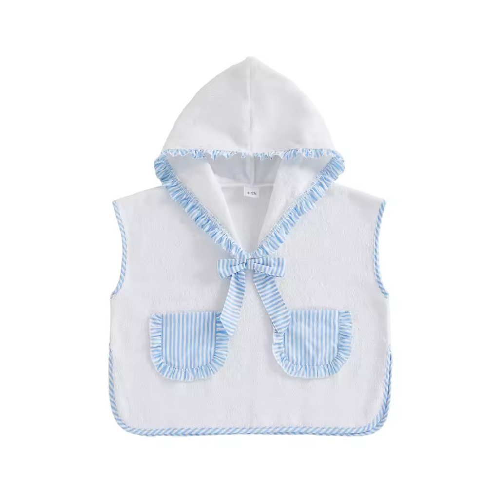 Girls Stripe Hooded Towel