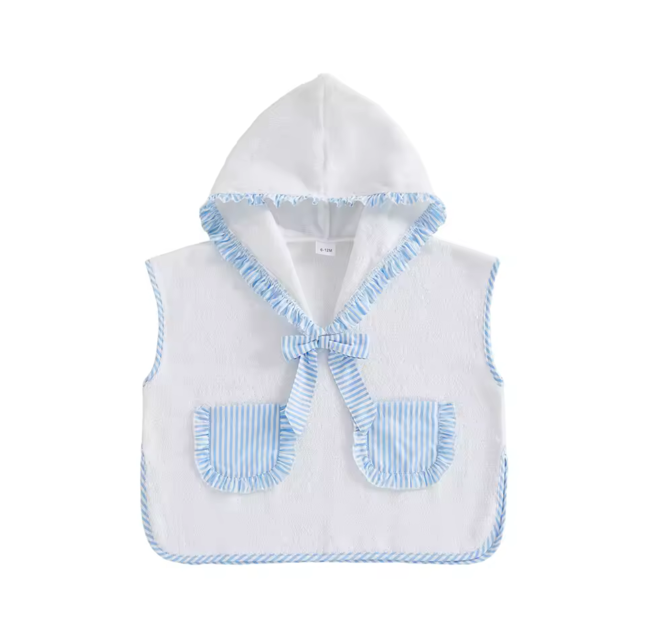 Girls Stripe Hooded Towel