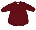 Burgundy Boys Knit Romper