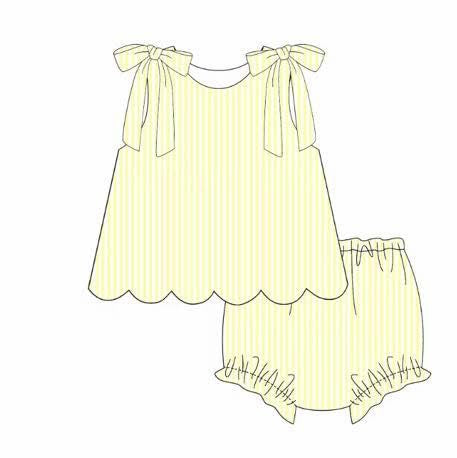 SeerSucker Bloomer Set