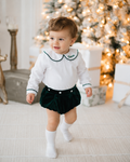 Green Velvet Jam Pant Set