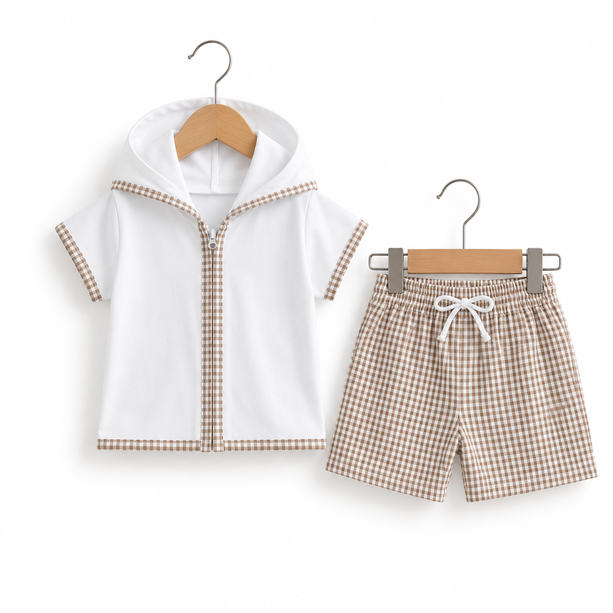 Boys Beige Swim Set