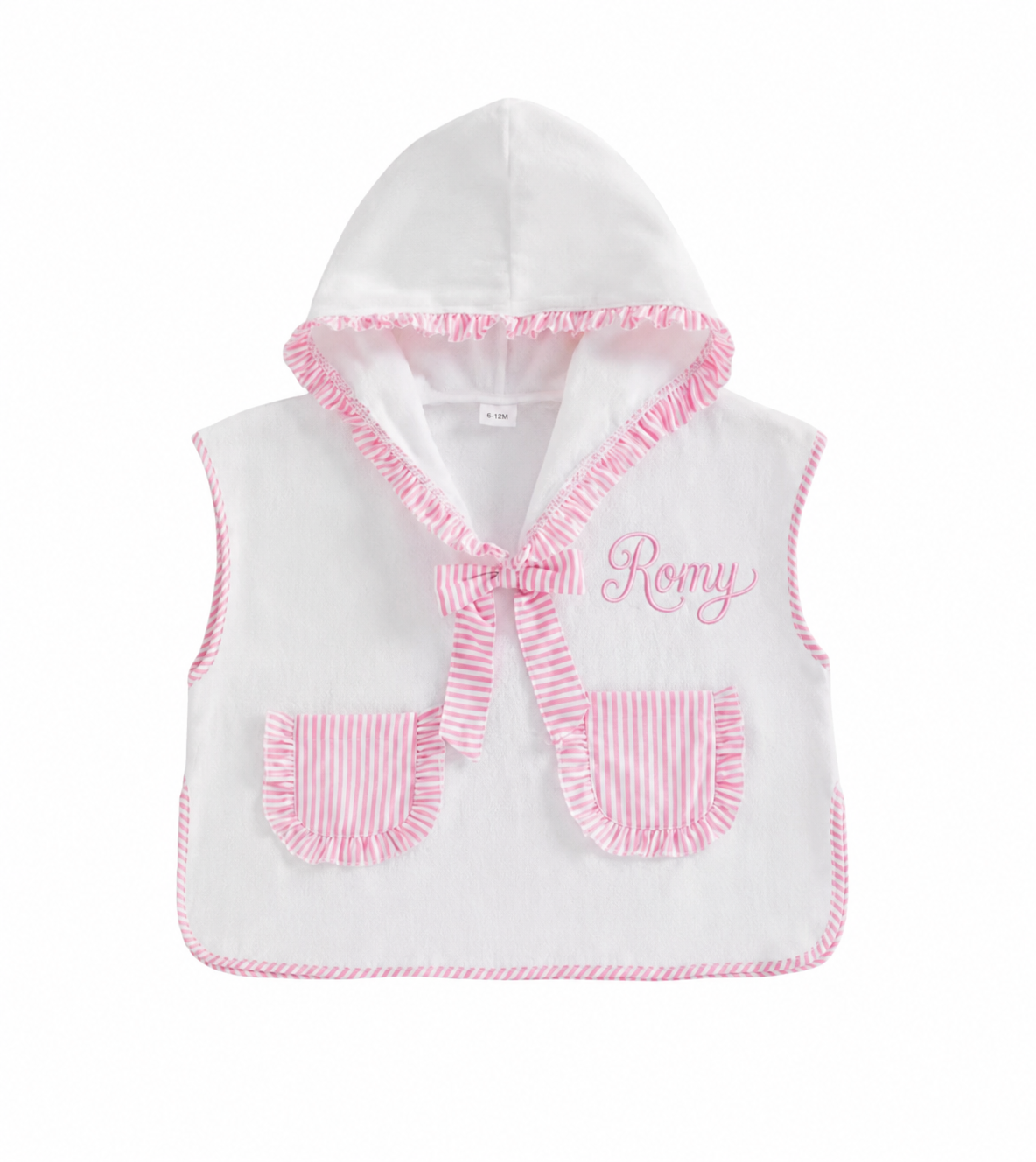 Girls Stripe Hooded Towel