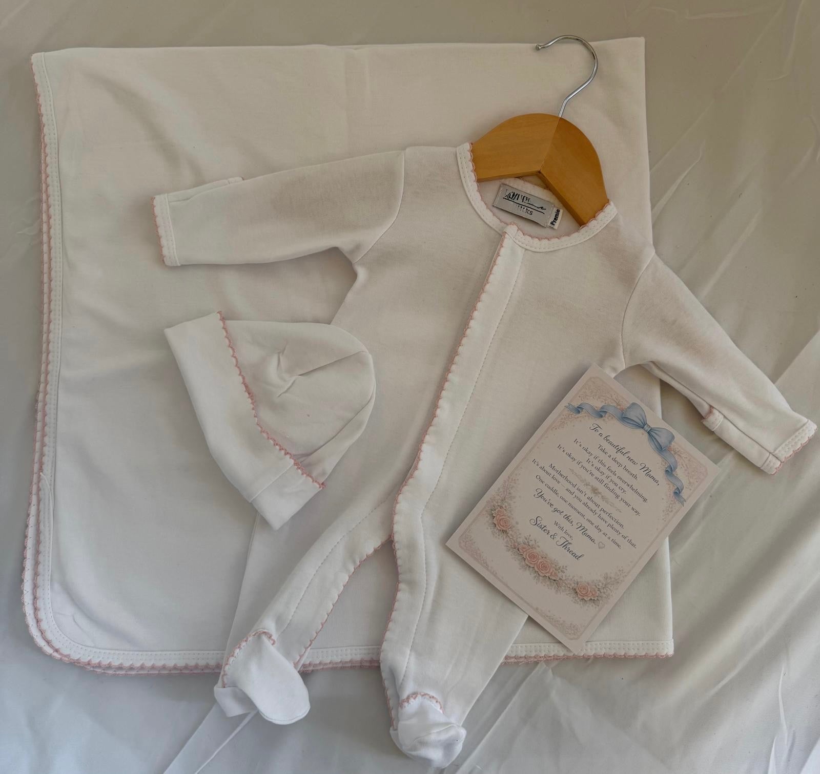 Cotton Picot Trim Baby Bundle - May/June
