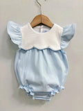 Girls Flutter Sleeve Romper