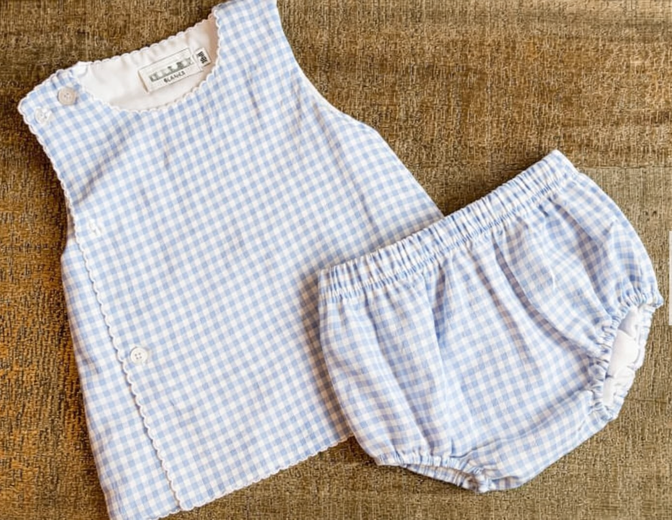 Boys Blue Gingham Set