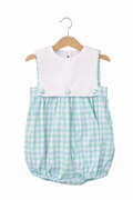 Boys Sleeveless Mint & Blue Bubble