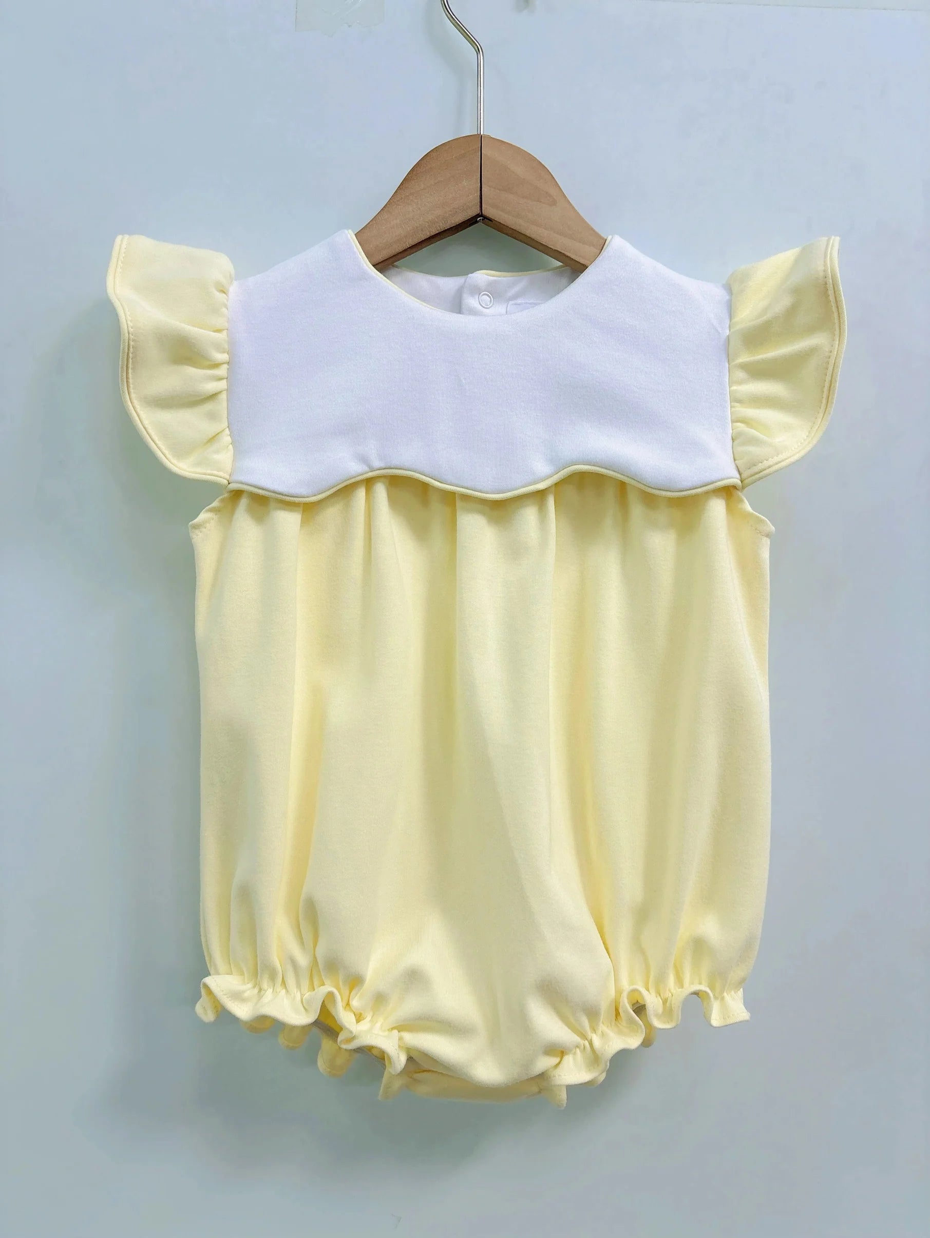 Girls Flutter Sleeve Romper