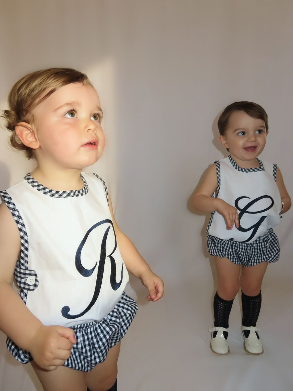 PRE ORDER - Navy Gingham Set
