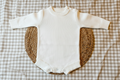 Ivory Baby Boy Knit Romper