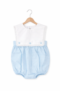 Unisex Blue Swiss Dot Bubble