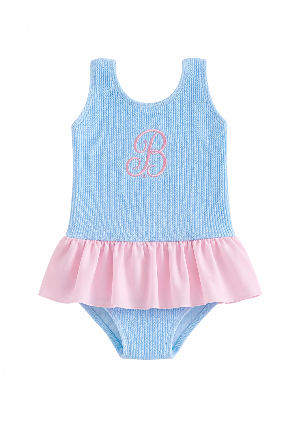 Blue Crinkle Swimsuit